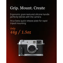 SmallRig L-Shaped Mount Plate with Wooden Handle for FUJIFILM X half (Silver)