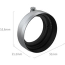 SmallRig Lens Hood for FUJIFILM X half (Silver)