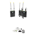 Deity Microphones Theos Digital 2-Person Camera-Mount Wireless Omni Lavalier Microphone System with Black Mic Hiding Kits (550 to 663 MHz)