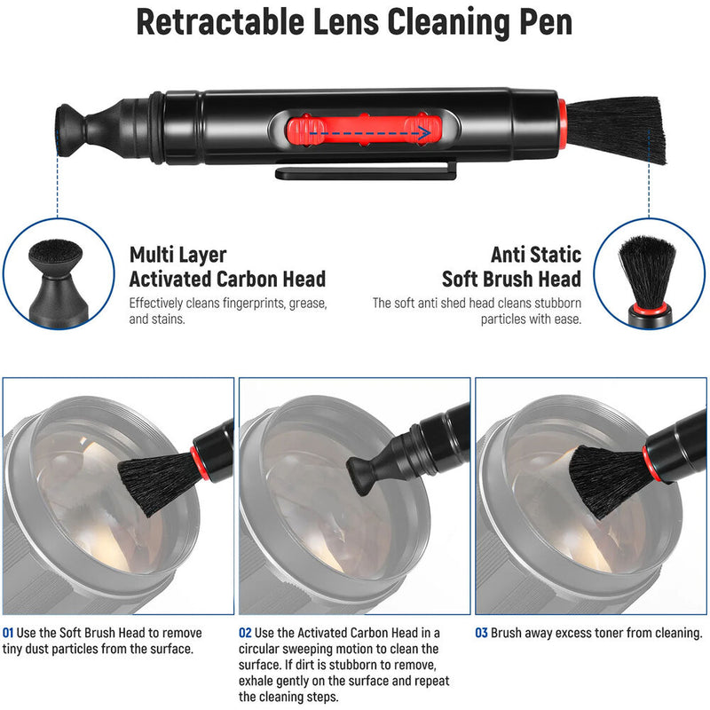 Neewer HD ND Lens Filter + Cleaner Kit with ND16, ND32, ND64 & ND1000 (77mm)