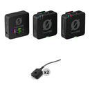 RODE Wireless PRO 2-Person Wireless Microphone System/Recorder Kit with Black Lav Concealers