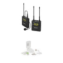 Sony UWP-D21 Camera-Mount Wireless Omni Lavalier Microphone System Kit (UC90: 941 to 960 MHz, White Hiding Kit)