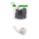 Bubblebee Industries Invisible Lav Covers Moleskin Big Bag Kit with Tape Roll (120-Pack, Black)