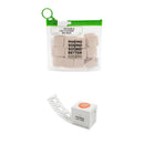 Bubblebee Industries Invisible Lav Covers Moleskin Big Bag Kit with Tape Roll (120-Pack, Beige)