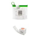 Bubblebee Industries Invisible Lav Covers Moleskin Big Bag Kit with Tape Roll (120-Pack, White)