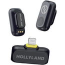 Hollyland LARK A1 Mini Duo 2-Person Wireless Microphone System with Lightning Connector for iOS Devices (Space Gray, 2.4 GHz)