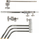 Impact Turtle Base C-Stand Kit (20", Chrome)