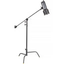 Impact 40" C-Stand with Turtle Base and Grip Arm Kit (40", Black)
