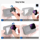 Neewer FL-GP10 6-Filter Set for GoPro HERO13/12/11/10/9 Black (PL, ND8, ND16, ND32, ND64, ND1000)
