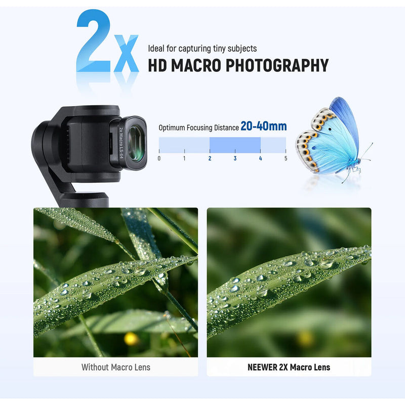 Neewer LS-64 2x Macro Lens for DJI Osmo Pocket 3