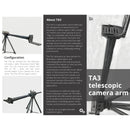 CineGearFactory TA3 Telescopic Camera Arm Set with Heavy-Duty Tripod