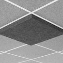 Middle Atlantic Nivo Acoustic Ceiling Tile with 2" Drop & 9/16" Layin (2x2', Silver Gray)