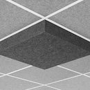Middle Atlantic Nivo Acoustic Ceiling Tile with 4" Drop and 9/16" Layin (2x2', Charcoal Gray)