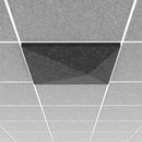 Middle Atlantic Ori Acoustic Ceiling Tile with Peak 1 and 15/16" Layin (2x2', Charcoal Gray)