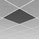 Middle Atlantic Ori Acoustic Ceiling Tile with Plain Profile and 15/16" Layin (2x2', Silver Gray)