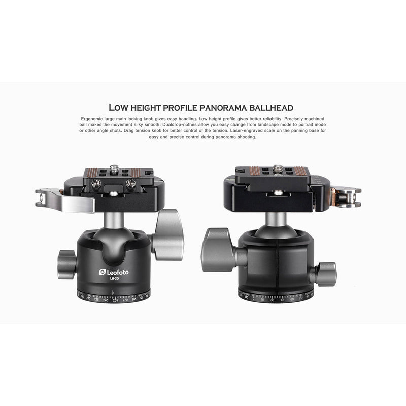 Leofoto LS-284CEX X Carbon Fiber Tripod with LH-30LR Ball Head