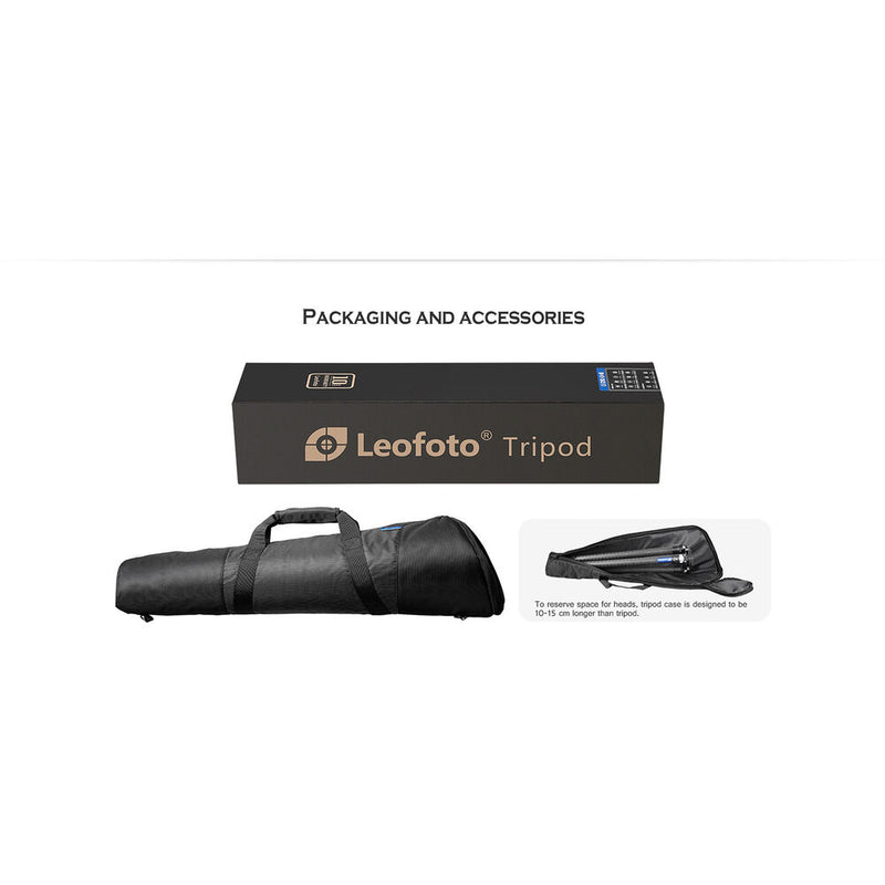 Leofoto LM-324CLX Summit Series Carbon Fiber Tripod with LH-55LR Ball Head