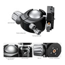 Leofoto LN-364C Heavy Duty Carbon Fiber Tripod with LH-55LR Ball Head and 75mm Bowl Adapter