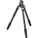 Leofoto LN-404C Heavy Duty Carbon Fiber Tripod with LH-55LR Ball Head