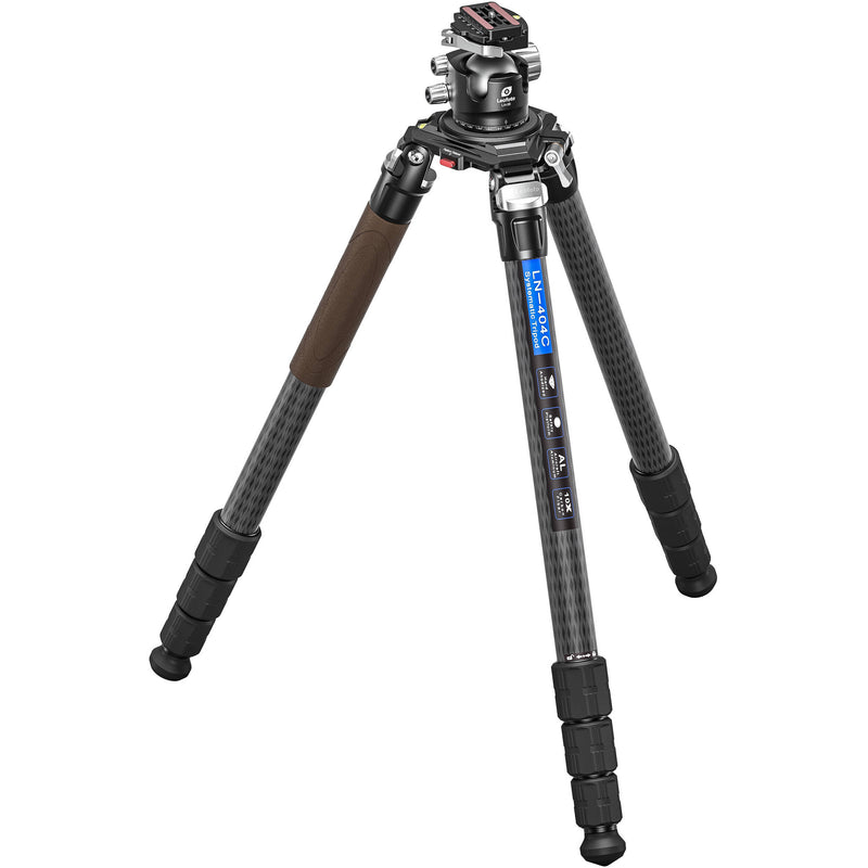 Leofoto LN-404C Heavy Duty Carbon Fiber Tripod with LH-55LR Ball Head