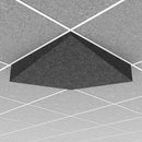 Middle Atlantic Ori Acoustic Ceiling Tile with Valley with 1 Slope and 15/16" Layin (2x2', Silver Gray)