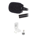 Deity Microphones Dual-Head W.Lav Pro Omni Lavalier Microphones with White Outdoor Kits