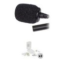 Deity Microphones Dual-Head W.Lav Pro Omni Lavalier Microphones with White Hiding Kits