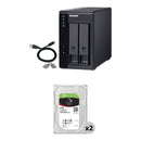 QNAP 16TB TR-002 2-Bay USB 3.2 Gen 2 RAID Expansion Enclosure Kit (2 x 8TB)