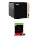 QNAP 96TB TS-464 4-Bay NAS Enclosure Kit (4 x 24TB)