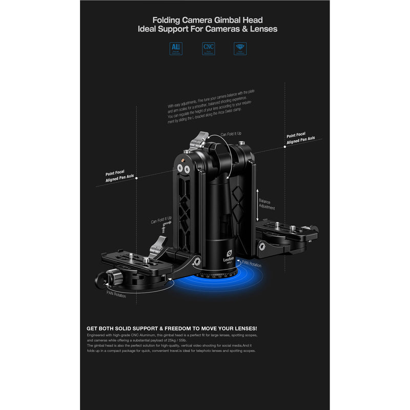 Leofoto DPG-1 Dual-Camera Gimbal Head