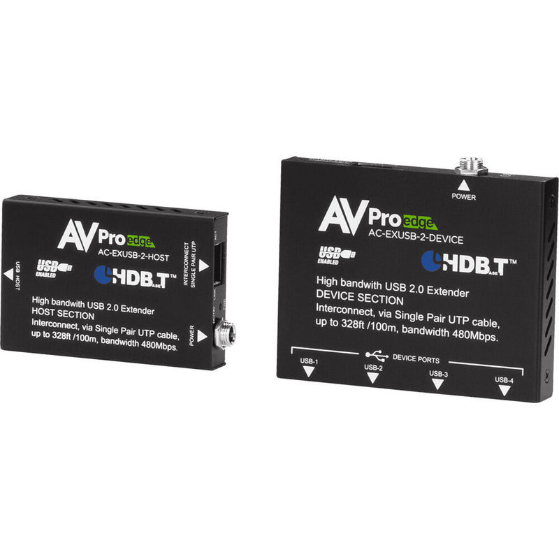 AVPro Edge USB 2.0 over Cat 5e Point-to-Point Extender Kit (328', TAA Compliant)