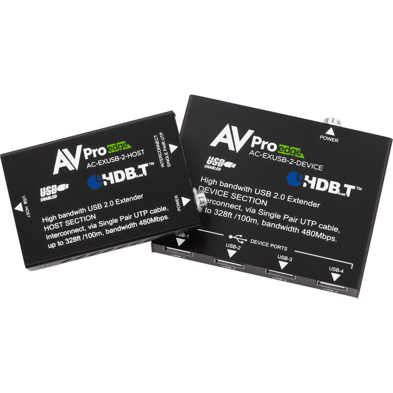 AVPro Edge USB 2.0 over Cat 5e Point-to-Point Extender Kit (328', TAA Compliant)
