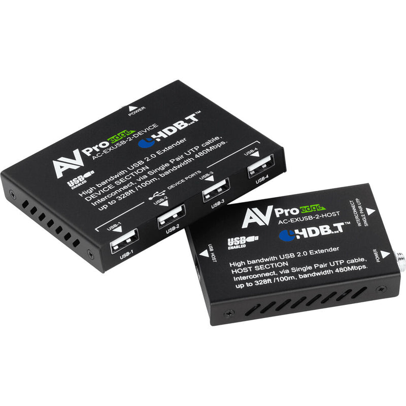 AVPro Edge USB 2.0 over Cat 5e Point-to-Point Extender Kit (328', TAA Compliant)