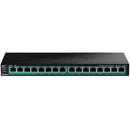 TRENDnet TPE-TG161H 16-Port Gigabit PoE+ Compliant Unmanaged Network Switch