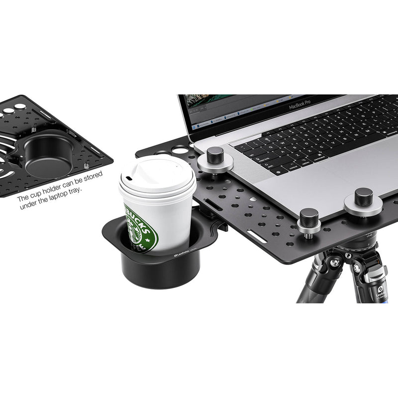Leofoto Ultimate Laptop Tray Kit with Mouse Pad and Cup Holder
