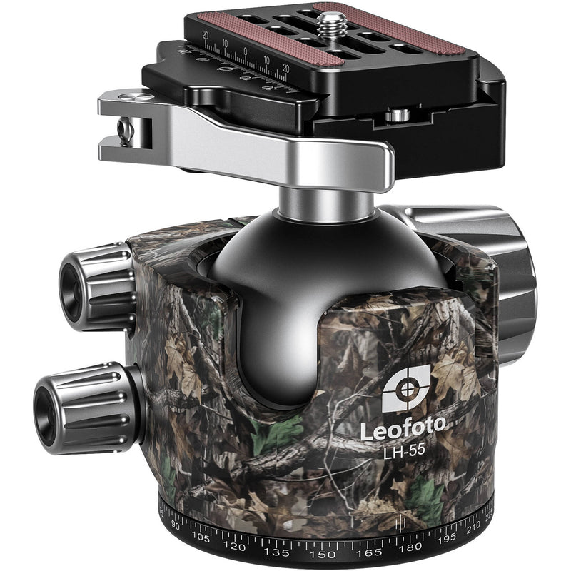 Leofoto LH-55LR Ball Head with LR-70 Lever-Release Clamp (Camouflage)