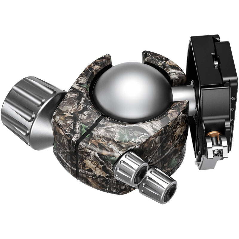 Leofoto LH-55LR Ball Head with LR-70 Lever-Release Clamp (Camouflage)