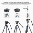 Leofoto LM-403CX Carbon Fiber Tripod with MH-60 Ball Head