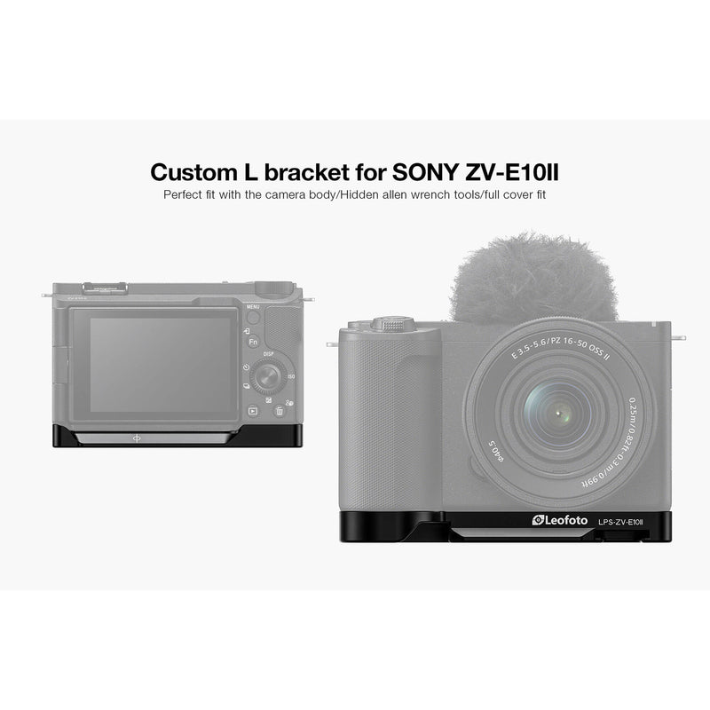 Leofoto L-Plate for Sony ZV-E10 II (Black)