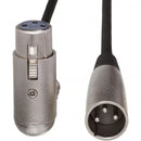Hosa Technology 3-Pin XLR Male to XLR Angled Female Cable - 15'