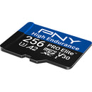 PNY 256GB PRO Elite High Endurance microSDXC Memory Card with SD Adapter