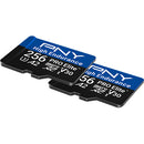 PNY 256GB PRO Elite High Endurance microSDXC Memory Card with SD Adapter (2-Pack)