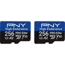 PNY 256GB PRO Elite High Endurance microSDXC Memory Card with SD Adapter (2-Pack)