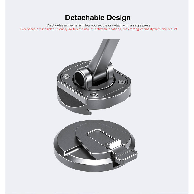 Leofoto Magnetic Car Phone Mount (Black)