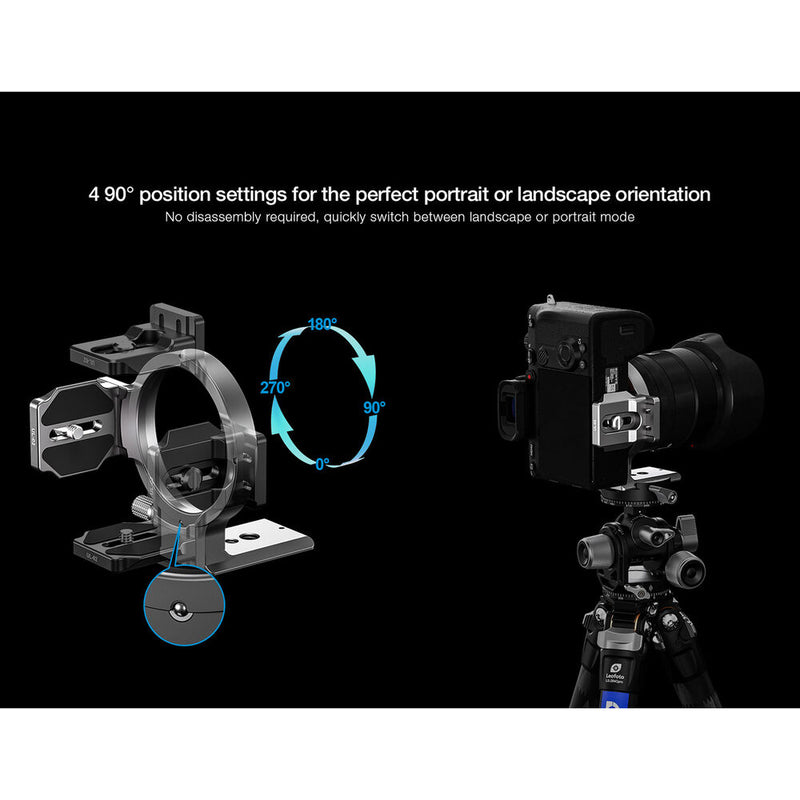 Leofoto UL-02 Rotating Bracket for Select Sony Cameras (Silver)