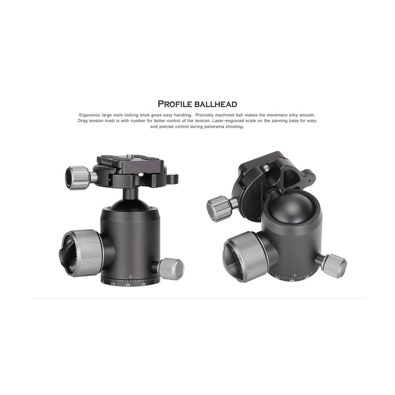 Leofoto XB-38 Ball Head with BPL-50 Quick Release Plate