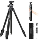 Neewer LT07 Aluminum Travel Tripod with Ball Head