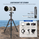 Neewer 77" 2-in-1 Aluminum Tripod/Monopod with Arca-Type Head and Phone Holder