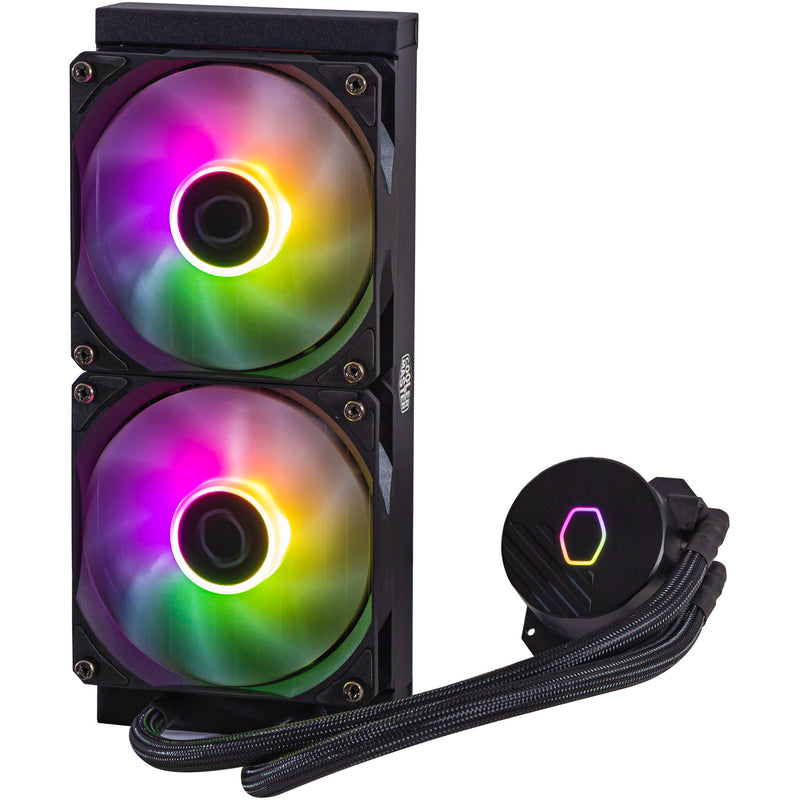 Cooler Master MasterLiquid 240L Core ARGB AIO Liquid CPU Cooler (Black)