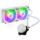 Cooler Master MasterLiquid 240L Core ARGB AIO Liquid CPU Cooler (White)